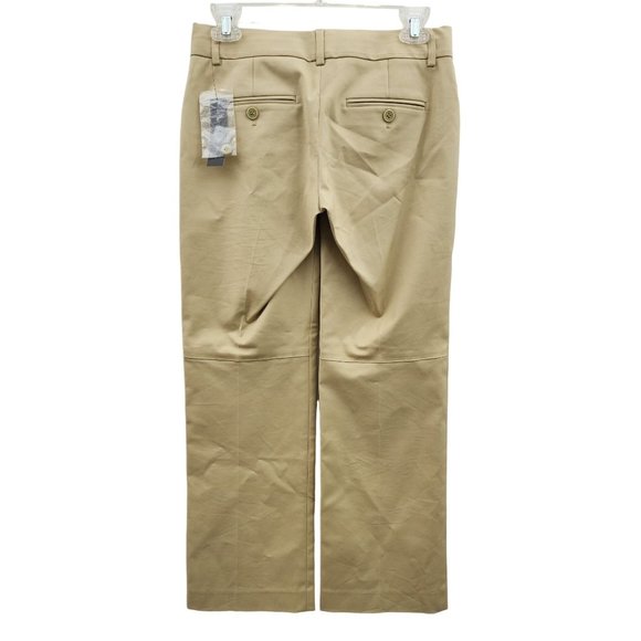 Theory NWT Luke Khaki Pants Solid Straight Leg 0 - Picture 2 of 4
